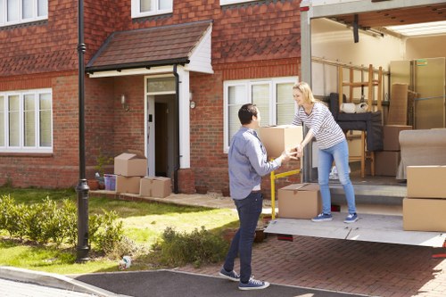Office relocation materials prepared for urgent same day removals in West Kensington