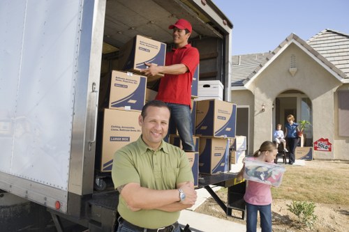 Removal van service planning a move in West Kensington