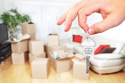 Moving day preparation for furniture removals in West Kensington