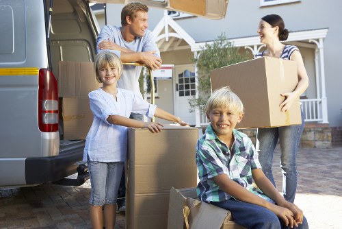Safe unloading procedure with careful attention to walkways